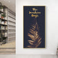 CloudShop Art Painting Canvas Print abstract-golden-leaves 120x240cm The Sunshine Days Canvas Print - With Wrap Frame