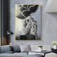 CloudShop Art Painting Canvas Print abstract-lonely-girl 40x60cm Canvas Frame Wrap - Ready to Hang 