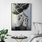 CloudShop Art Painting Canvas Print abstract-lonely-girl 60x90cm Canvas Frame Wrap - Ready to Hang 
