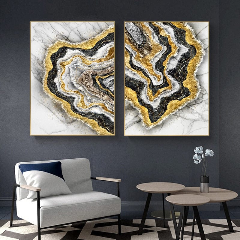 CloudShop Art Painting Canvas Print abstract-marble-break 30x40cm Marble Break 1 Canvas Frame Wrap - Ready to Hang