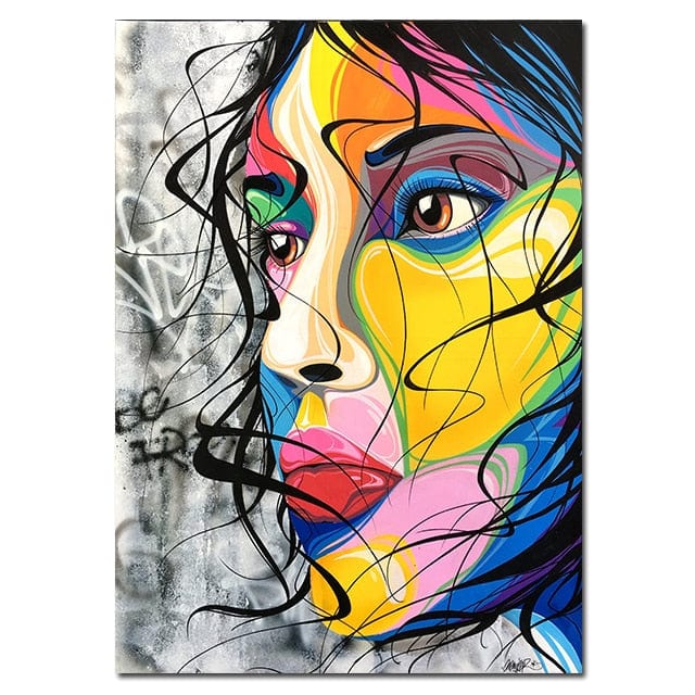 CloudShop Art Painting Canvas Print  110x160cm  abstract-personality Canvas Frame Wrap - Ready to Hang