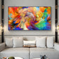 CloudShop Art Painting Canvas Print abstract-rainbow-swirl 30x60cm Canvas Frame Wrap - Ready to Hang 
