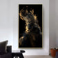 CloudShop Art Painting Canvas Print abstract-waves-of-gold 30x60cm Canvas Print - With Wrap Frame 