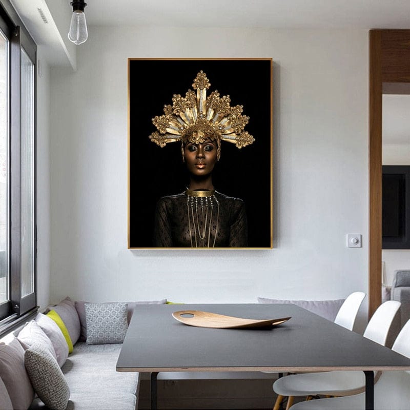CloudShop Art Painting Canvas Print africas-angelic-queen 30x40cm Canvas Print - With Wrap Frame 