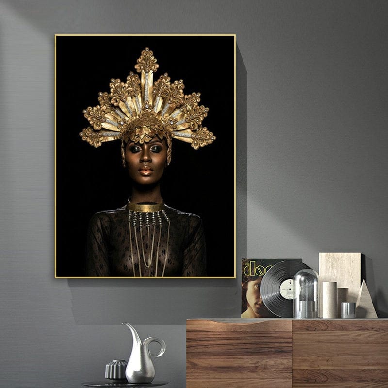 CloudShop Art Painting Canvas Print africas-angelic-queen 50x70cm Canvas Print - With Wrap Frame 