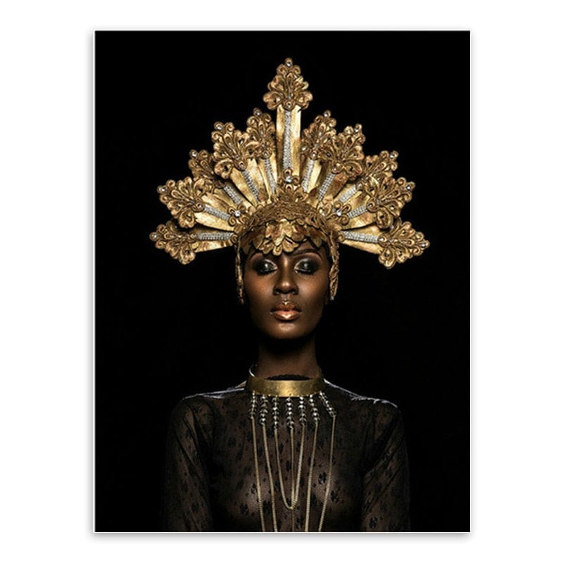 CloudShop Art Painting Canvas Print africas-angelic-queen 120x170cm Canvas Print - With Wrap Frame 