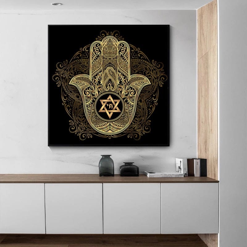 CloudShop Art Painting Canvas Print auric-golden-religions 70x70cm The Mandala Canvas Print - With Wrap Frame