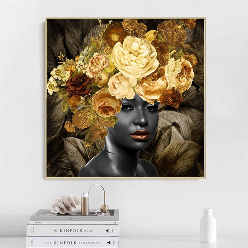 CloudShop Art Painting Canvas Print auriferous-flower-head 40x40cm Canvas Print - With Wrap Frame 