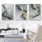 CloudShop Art Painting Canvas Print abstract-line-luxury 50x70cm Line A Canvas Frame Wrap - Ready to Hang