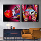 CloudShop Art Painting Canvas Print  50x50cm The Pop candy-eye-food Canvas Frame Wrap - Ready to Hang