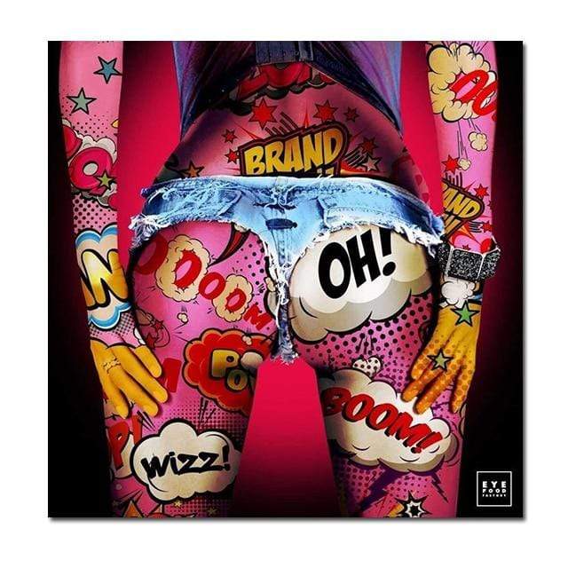 CloudShop Art Painting Canvas Print  70x70cm The Oh My! candy-eye-food Canvas Frame Wrap - Ready to Hang