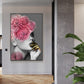 CloudShop Art Painting Canvas Print  40x60cm  flower-hair-woman Canvas Frame Wrap - Ready to Hang
