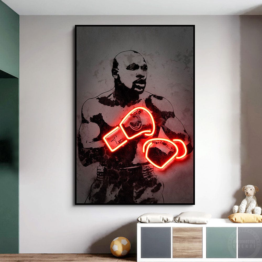 CloudShop Art Painting Canvas Print  50x70cm  floyd-mayweather Canvas Frame Wrap - Ready to Hang