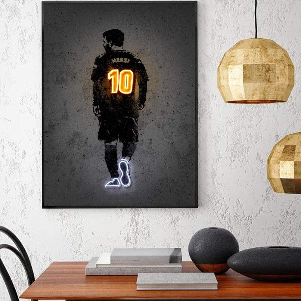 CloudShop Art Painting Canvas Print  50x70cm Neymar football-legends Canvas Frame Wrap - Ready to Hang