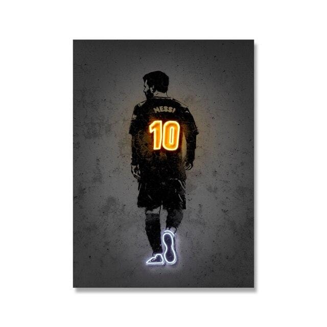 CloudShop Art Painting Canvas Print  120x170cm Neymar football-legends Canvas Frame Wrap - Ready to Hang
