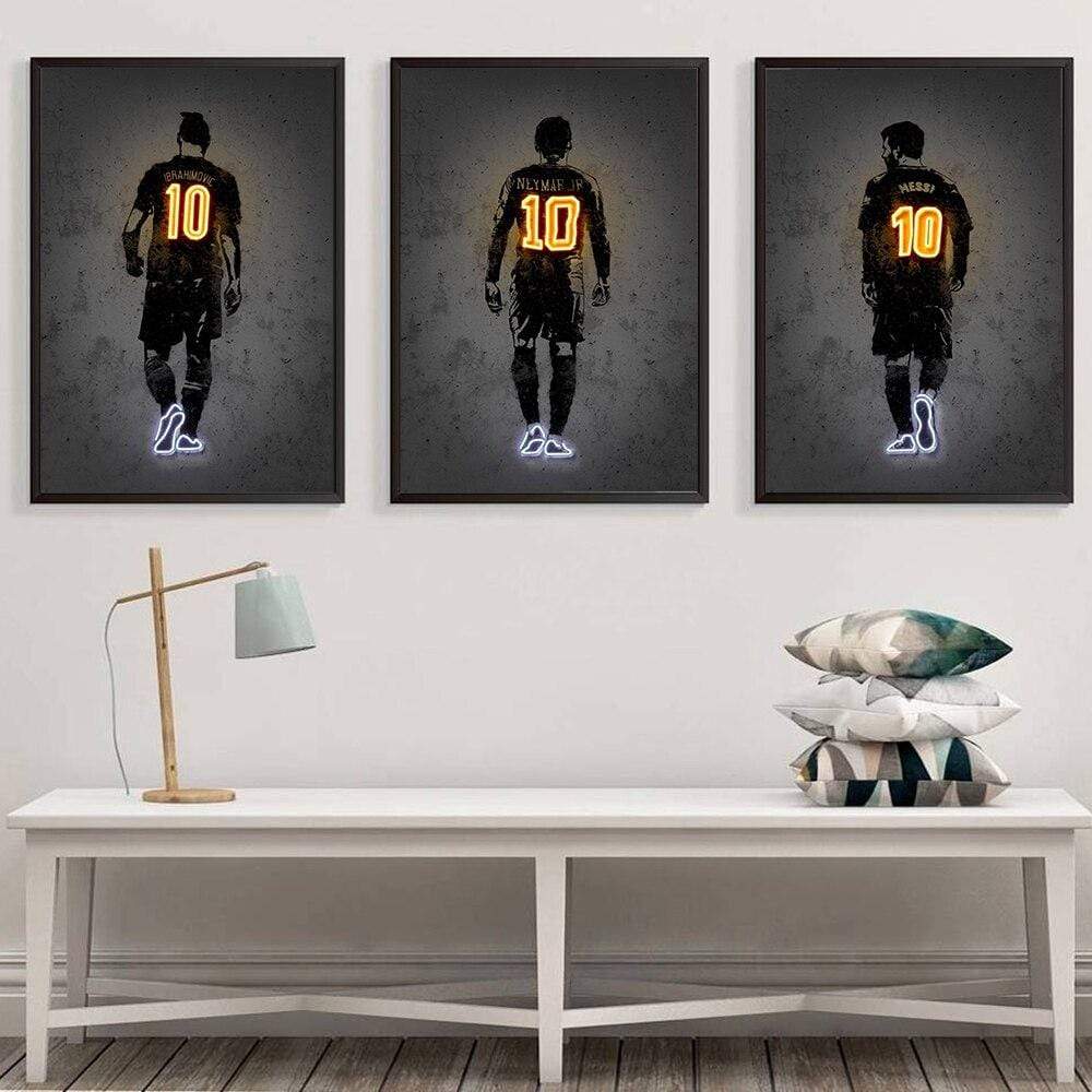 CloudShop Art Painting Canvas Print  50x70cm Messi football-legends Canvas Frame Wrap - Ready to Hang