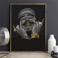CloudShop Art Painting Canvas Print  50x70cm  golden-post-malone Canvas Frame Wrap - Ready to Hang