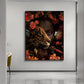 CloudShop Art Painting Canvas Print  70x100cm  half-woman-half-tiger Canvas Frame Wrap - Ready to Hang