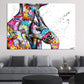 CloudShop Art Painting Canvas Print  60x90cm  hello-pop-jazz Canvas Frame Wrap - Ready to Hang