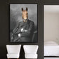 CloudShop Art Painting Canvas Print horse-in-a-suit 120x170cm Canvas Frame Wrap - Ready to Hang 