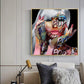 CloudShop Art Painting Canvas Print  40x40cm  in-her-zone Canvas Frame Wrap - Ready to Hang