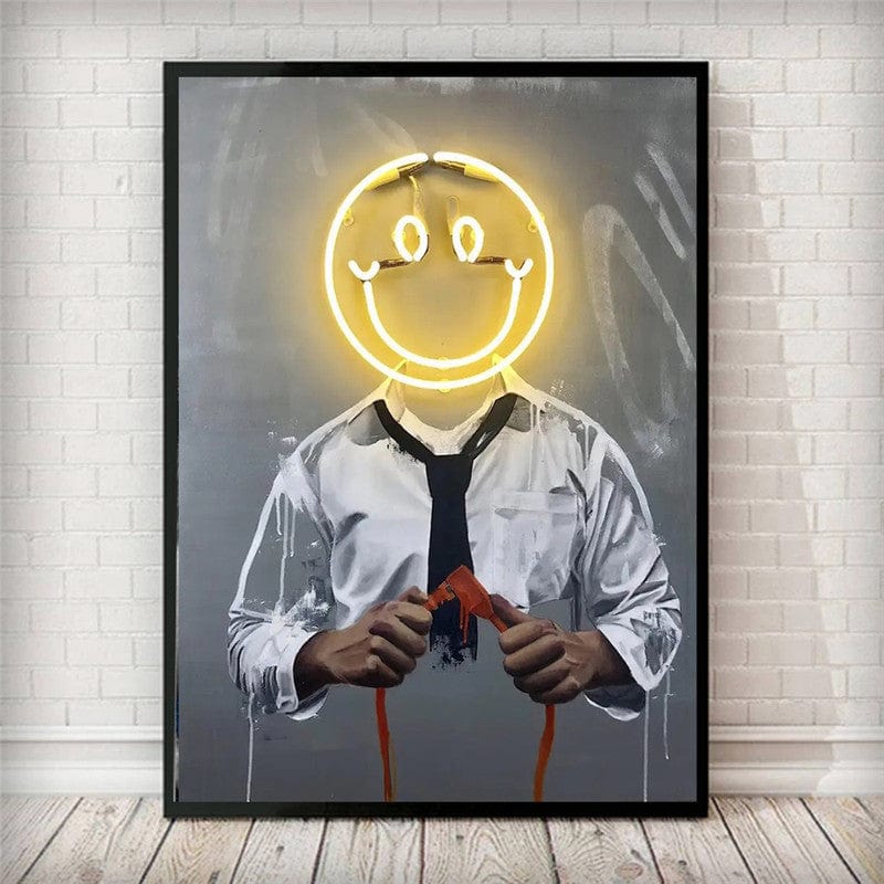 CloudShop Art Painting Canvas Print  40x60cm  light-up-your-smile Canvas Frame Wrap - Ready to Hang