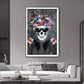 CloudShop Art Painting Canvas Print  70x100cm  love-skull-gangster Canvas Frame Wrap - Ready to Hang