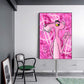CloudShop Art Painting Canvas Print  50x75cm Oh You Fancy love-the-pink-panther Canvas Frame Wrap - Ready to Hang