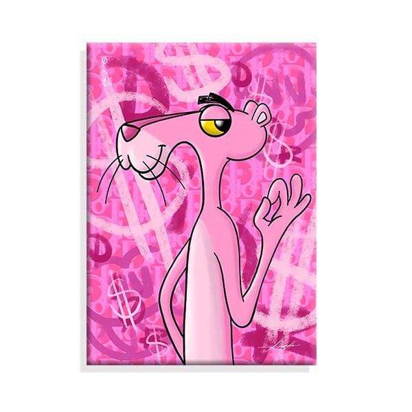 CloudShop Art Painting Canvas Print  60x80cm ONC! love-the-pink-panther Canvas Frame Wrap - Ready to Hang