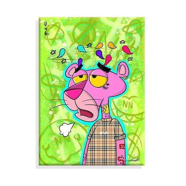 CloudShop Art Painting Canvas Print  60x80cm Oh You Fancy love-the-pink-panther Canvas Frame Wrap - Ready to Hang