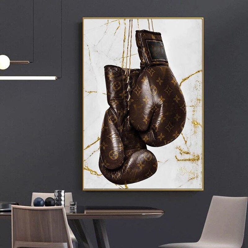 CloudShop Art Painting Canvas Print  50x70cm  lv-boxing-gloves Canvas Frame Wrap - Ready to Hang
