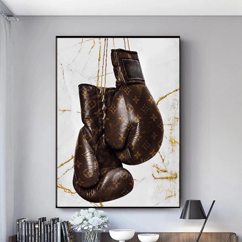 CloudShop Art Painting Canvas Print  70x100cm  lv-boxing-gloves Canvas Frame Wrap - Ready to Hang