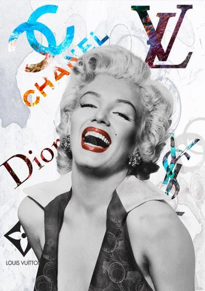 CloudShop Art Painting Canvas Print  110x160cm  marilyn-and-the-brands Canvas Frame Wrap - Ready to Hang