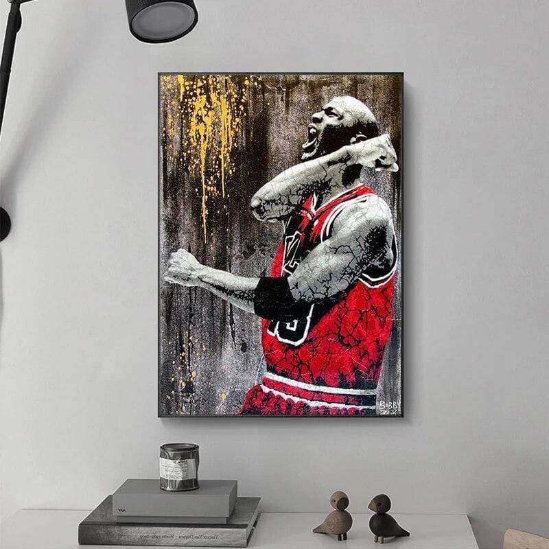 Poster print with frame Michael Jordan