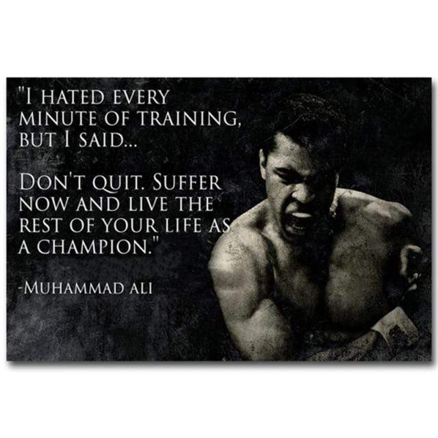 Muhammad Ali Wall Art, Inspirational Wall Paintings