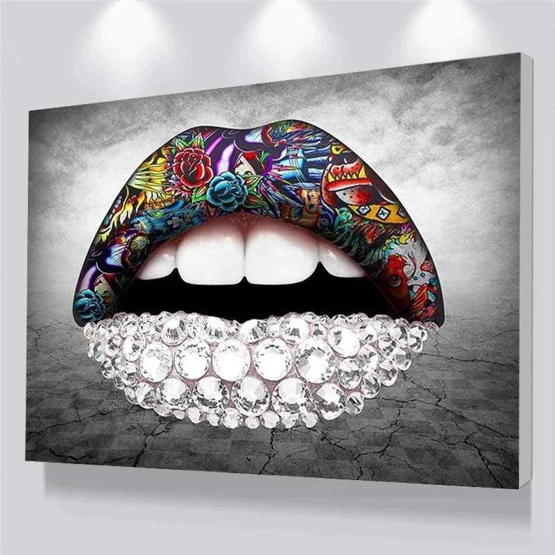 CloudShop Art Painting Canvas Print  50x70cm  oh-them-lipsticks Canvas Frame Wrap - Ready to Hang