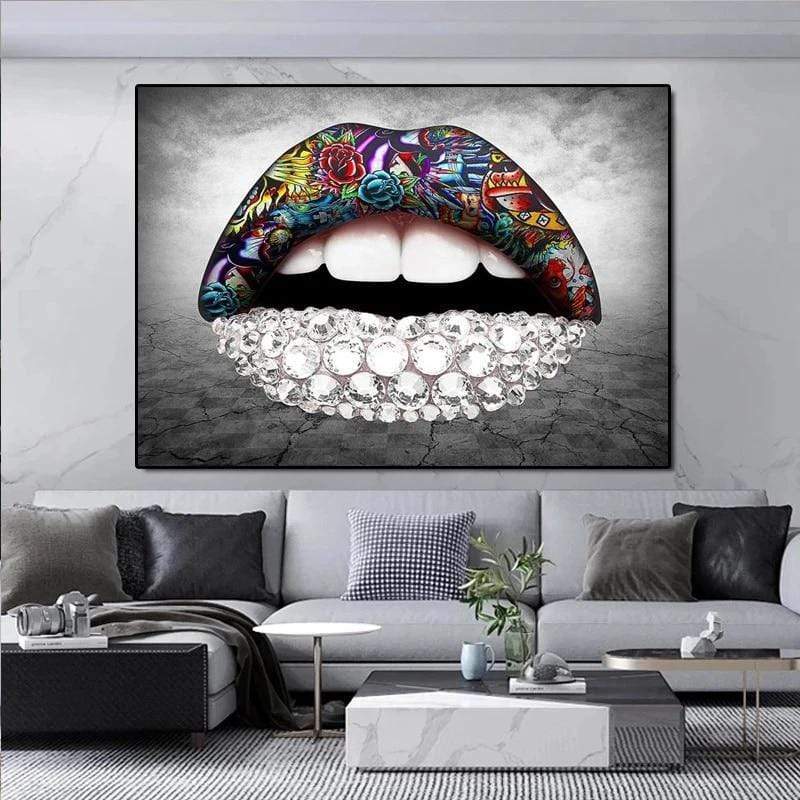 CloudShop Art Painting Canvas Print  70x100cm  oh-them-lipsticks Canvas Frame Wrap - Ready to Hang
