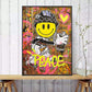 CloudShop Art Painting Canvas Print  70x100cm  peace-love Canvas Frame Wrap - Ready to Hang
