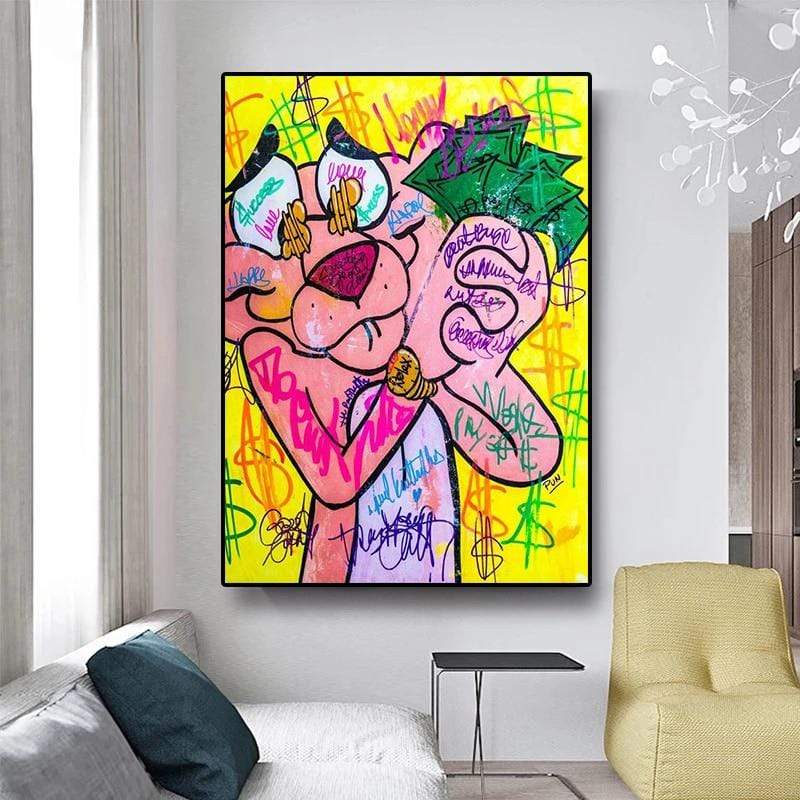 CloudShop Art Painting Canvas Print  80x120cm  pinky-loves-cash Canvas Frame Wrap - Ready to Hang