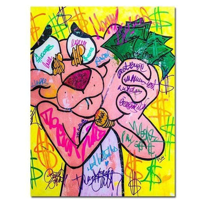 CloudShop Art Painting Canvas Print  110x160cm  pinky-loves-cash Canvas Frame Wrap - Ready to Hang
