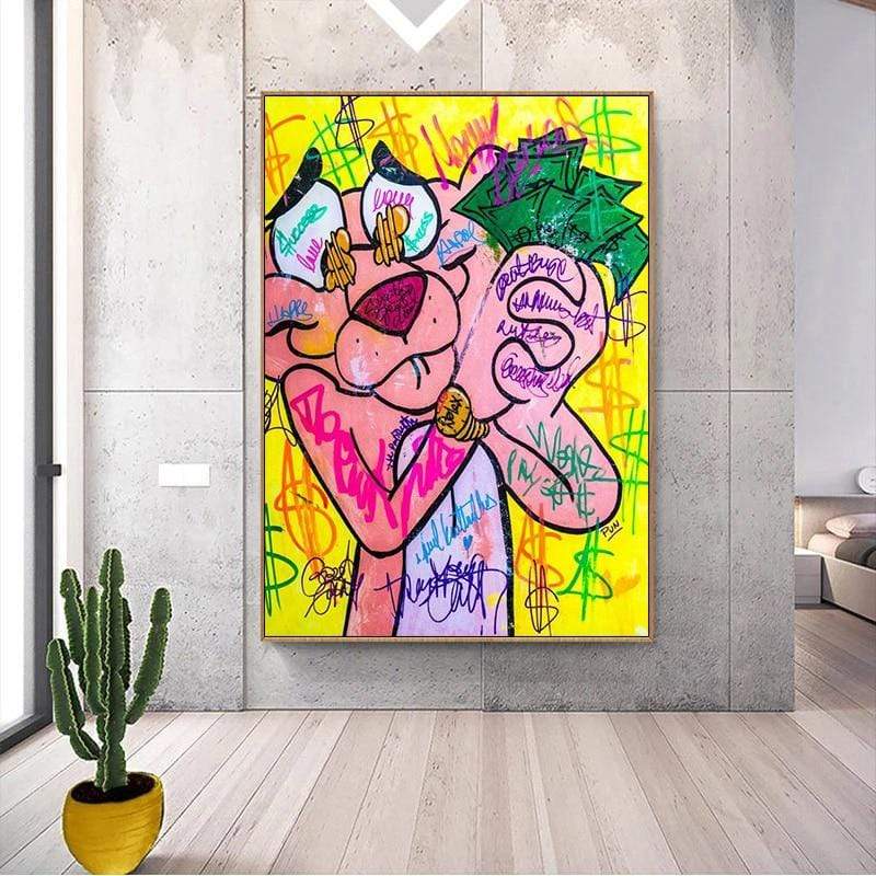 CloudShop Art Painting Canvas Print  60x90cm  pinky-loves-cash Canvas Frame Wrap - Ready to Hang