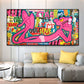 CloudShop Art Painting Canvas Print  70X140cm  pinky-on-the-beach Canvas Frame Wrap - Ready to Hang