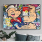 CloudShop Art Painting Canvas Print  70x100cm  popeye-the-sailor-man Canvas Frame Wrap - Ready to Hang