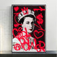 CloudShop Art Painting Canvas Print  80x120cm  queen-girl-power Canvas Frame Wrap - Ready to Hang