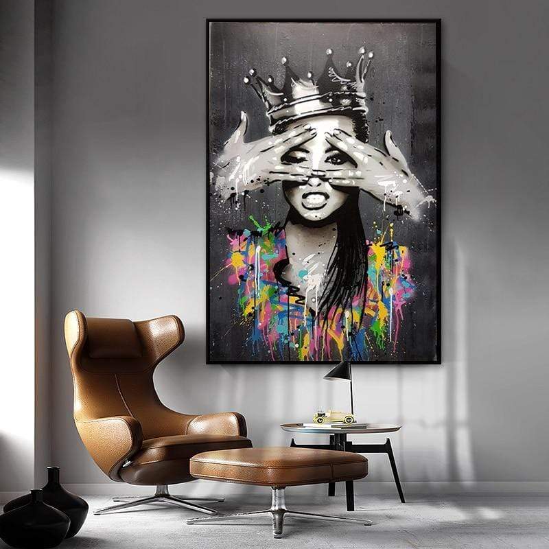 CloudShop Art Painting Canvas Print  60x80cm  queen-of-everything Canvas Frame Wrap - Ready to Hang