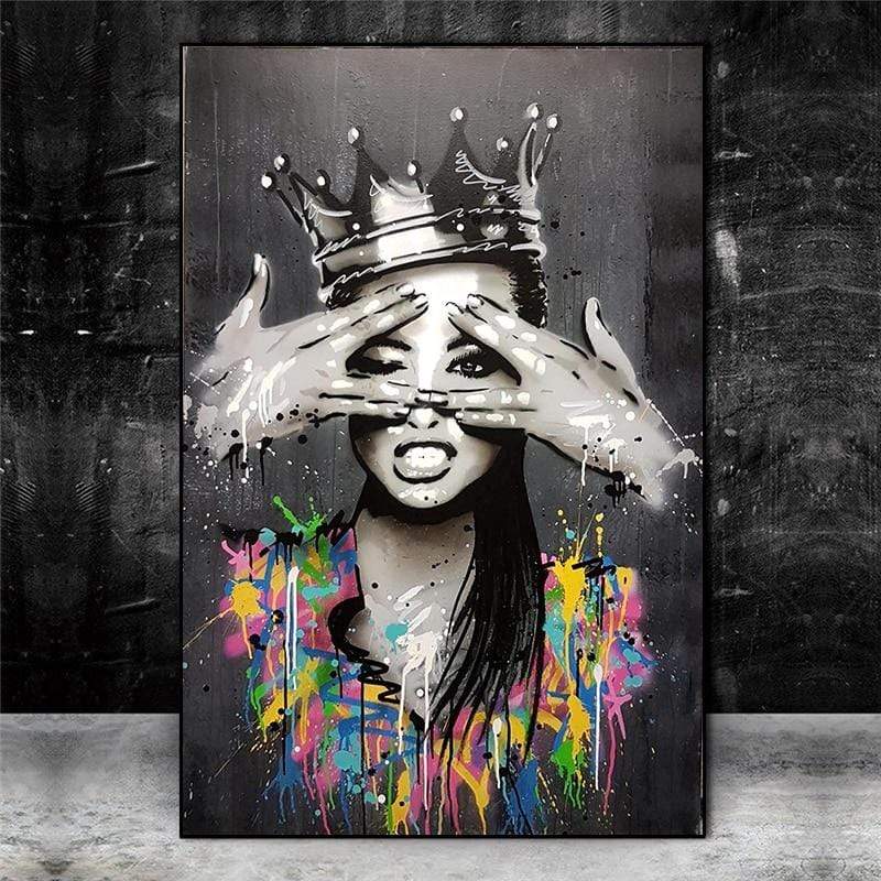 CloudShop Art Painting Canvas Print  70x100cm  queen-of-everything Canvas Frame Wrap - Ready to Hang