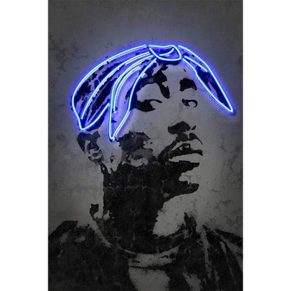 CloudShop Art Painting Canvas Print  60x90cm Tupac rap-hip-hop-legends Canvas Frame Wrap - Ready to Hang