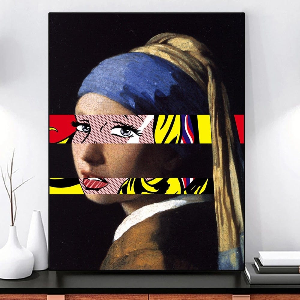CloudShop Art Painting Canvas Print  50x70cm  retro-women-love Canvas Frame Wrap - Ready to Hang