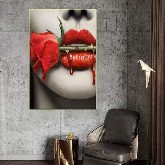 CloudShop Art Painting Canvas Print  40x60cm  roses-are-red Canvas Frame Wrap - Ready to Hang