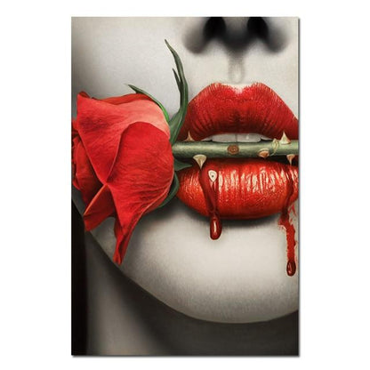 CloudShop Art Painting Canvas Print  120x170cm  roses-are-red Canvas Frame Wrap - Ready to Hang